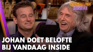 Johan doet belofte bij Vandaag Inside: 'Dan neem ik een taart mee!' | VANDAAG INSIDE