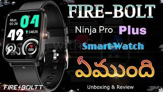 Fire Bolt Ninja Call Pro Plus Smart Watch || Best Budget Smart Watch || Full Review in Telugu ||