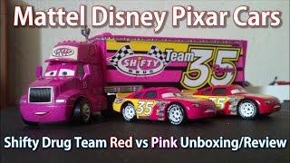 Mattel Disney Pixar Cars: Shifty Drug #35 (Kevin Racingtire) team Red vs Pink HD Unboxing/Review