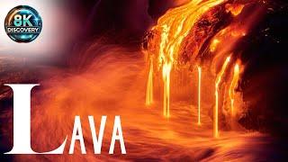 Volcano & Lava 8K 60 FPS -  Relaxation Film With Inspiring Music And Cinematic VIEWS - HDR10