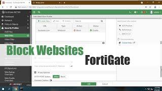 How to block a website on Fortigate Firewall