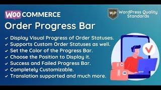 WooCommerce Order Progress Bar | Order Tracking By devdiggers