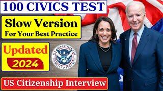 2024 random 100 civics questions and answers - U.S. citizenship interview I N400 Interview