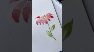 Loose watercolor flower #watercolorpainting #watercolorart #watercolorfloral #watercolortutorial