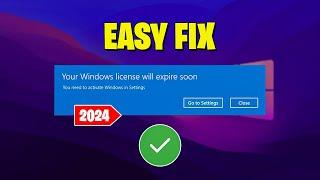 How To Fix Your Windows License Will Expire Soon in 2024 | Window License Expire Error Window 11/10