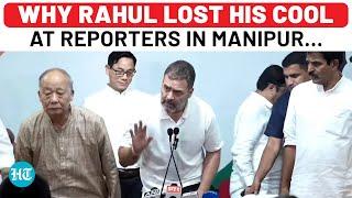 Rahul Gandhi Attacks PM Modi In Manipur, Walks Out Of Press Conference Abruptly After… | Watch