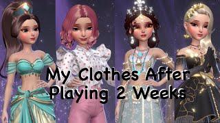 My Clothing After Playing 2 Weeks As A Free Player - Dress Up! Time Princess