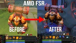 AMD FSR Comparison On DOTA 2