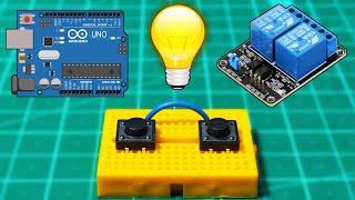 Arduino Push Button Relay Control