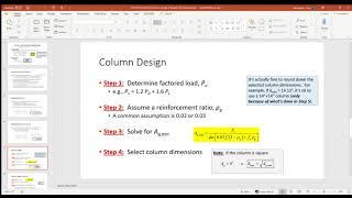 CE 413 Lecture 39:  Column Design, Tied Columns (2020.04.20)