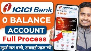 ICICI Zero Balance Account Opening Online - New Update 2024