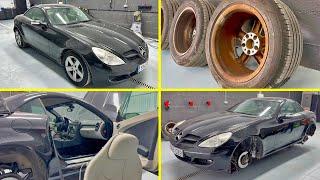 RESTAURACION y LIMPIEZA EXTREMA  a un Coche Abandonado | Mercedes Benz SLK 200