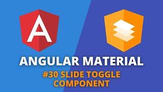 Angular Material #30 - Slide Toggle Component