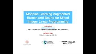 ML augmented Branch and Bound for MILP