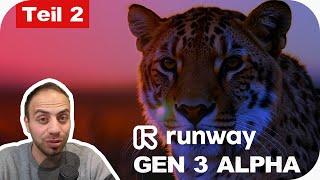 Videos mit KI erstellen - Runway GEN 3 ALPHA für Anfänger [Teil 2]  - Text zu Video [deutsch]