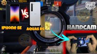 HANDCAM | iPhone SE 2020 VS Aquos R5 Pubg Test | 1V1 TDM MTACH 