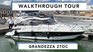 Grandezza 27 OC - Walkthrough Tour - a spacious and refined boat with generous cockpit.