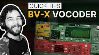 Using the BV-X Multimode Vocoder in modern pop vocal productions