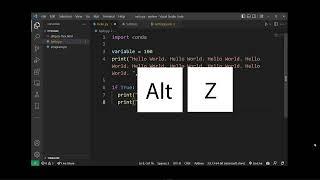 How To Enable Word Wrap In Visual Studio Code (VScode)