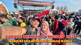 MARQUEZ MENYAPA FANS DALAM PARADE RIDERS MOTOGP 2024 DI MATARAM - LOMBOK