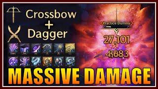 CROSSBOW & DAGGER: Massive Damage Skill Setup & Rotation (62k in 6s single target) Throne & Liberty