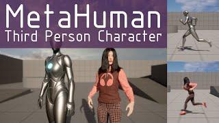 Замена персонажа в Unreal Engine 5.1: ретаргет MetaHuman to Third Person Character