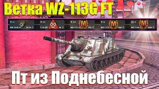 ВЕТКА WZ-113G FT АКТУАЛЬНА ДЛЯ ПРОКАЧКИ? ОБЗОР ВСЕХ ТАНКОВ ВЕТКИ WOT BLITZ