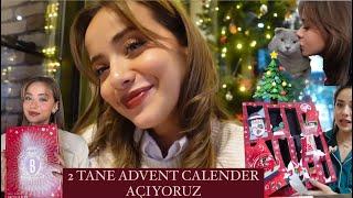 ADVENT CALENDER AÇIYORUZ HEMDE 2 TANE KAŞLARIMI AÇTIM! DAVETE HAZIRLANDIK/EV HALLERİ  #vlogmas2024