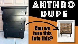 DIY DUPE CHALLENGE / Dresser goes Anthropologie with Router / Extreme Furniture Makeover