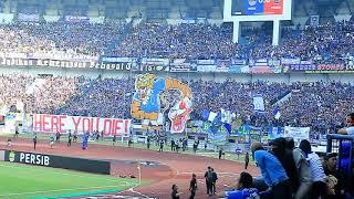 Mantap!! Koreo tribun timur & selatan gbla dipertandingan Persib melawan persija Liga 1 2018