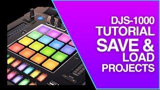 Pioneer DJS-1000 | How to Save and Load Projects | Performance DJ Sample