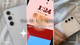One UI 6.1 Update on Samsung Galaxy A54 5G