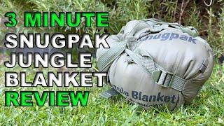 Snugpak Insulated Jungle blanket 3 minute review camping wild camping