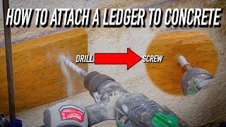 How To Attach A Ledger To Concrete Dr Decks Style || Dr Decks
