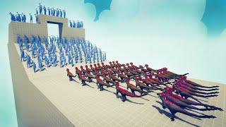 100x ARMIES & ARCHERS vs 50x RAPTOR - Totally Accurate Battle Simulator TABS