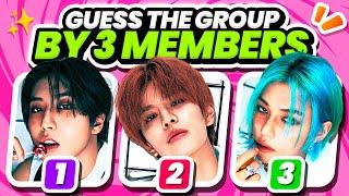 GUESS THE KPOP GROUP BY 3 MEMBERS | KPOP QUIZ 2023 / 2024