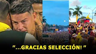 ASÍ FUE EL ÚLTIMO BANDERAZO de los HINCHAS COLOMBIANOS HORAS ANTES de la FINAL - ¡GRACIAS SELECCIÓN!