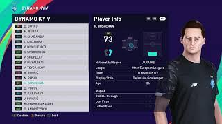 Dinamo Kiev Faces & Stats - Pes 2021