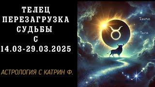 ТЕЛЕЦ ПЕРЕЗАГРУЗКА СУДЬБЫ В КОРИДОР ЗАТМЕНИЯ            С 14.03 -29.03.25 🪐АСТРОЛОГИЯ С КАТРИН Ф