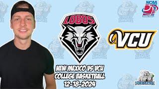 VCU Vs New Mexico 12/18/24 Free College Basketball Picks and Predictions  | NCAAB Pick