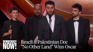 "Stop the Ethnic Cleansing": Watch Oscar Speech of Palestinian, Israeli Directors of "No Other Land"