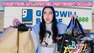 THRIFTING MY WINTER PINTEREST BOARD ️ *massive* HAUL