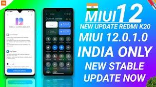 MIUI 12 OFFICIAL INDIA OTA UPDATE ROLLOUT | MIUI 12.0.1.0 INDIA STABLE UPDATE NOW, MIUI 12 REDMI K20