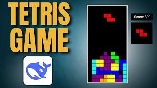 I made a TETRIS GAME with Deepseek AI in One Prompt!