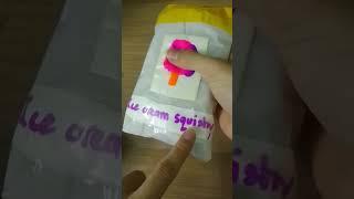 I made a ice cream squishy paper at home