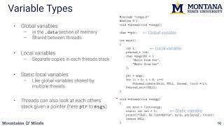 Sharing data in threads