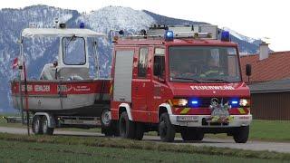 LF + Feuerwehrboot Feuerwehr Seewalchen