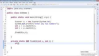 Program # 6  Logic 3 Finding GCD of a given two numbers using Recursion in Java