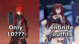 Skins in game - Genshin Impact and Honkai Impact 3rd