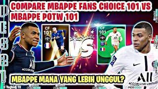 PERBANDINGAN MBAPPE FANS CHOICE 101 VS MBAPPE POTW 101 PES 2021 MOBILE | SIAPA LEBIH UNGGUL?